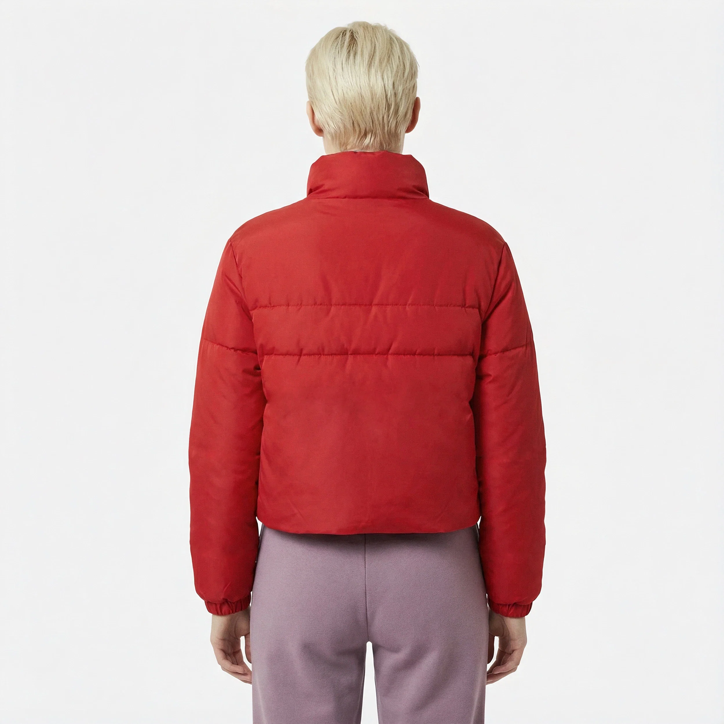 2520603-ESS Doudoune Heavy N°1 W rouge electro | Doudoune rouge chaude Femme - Image 4