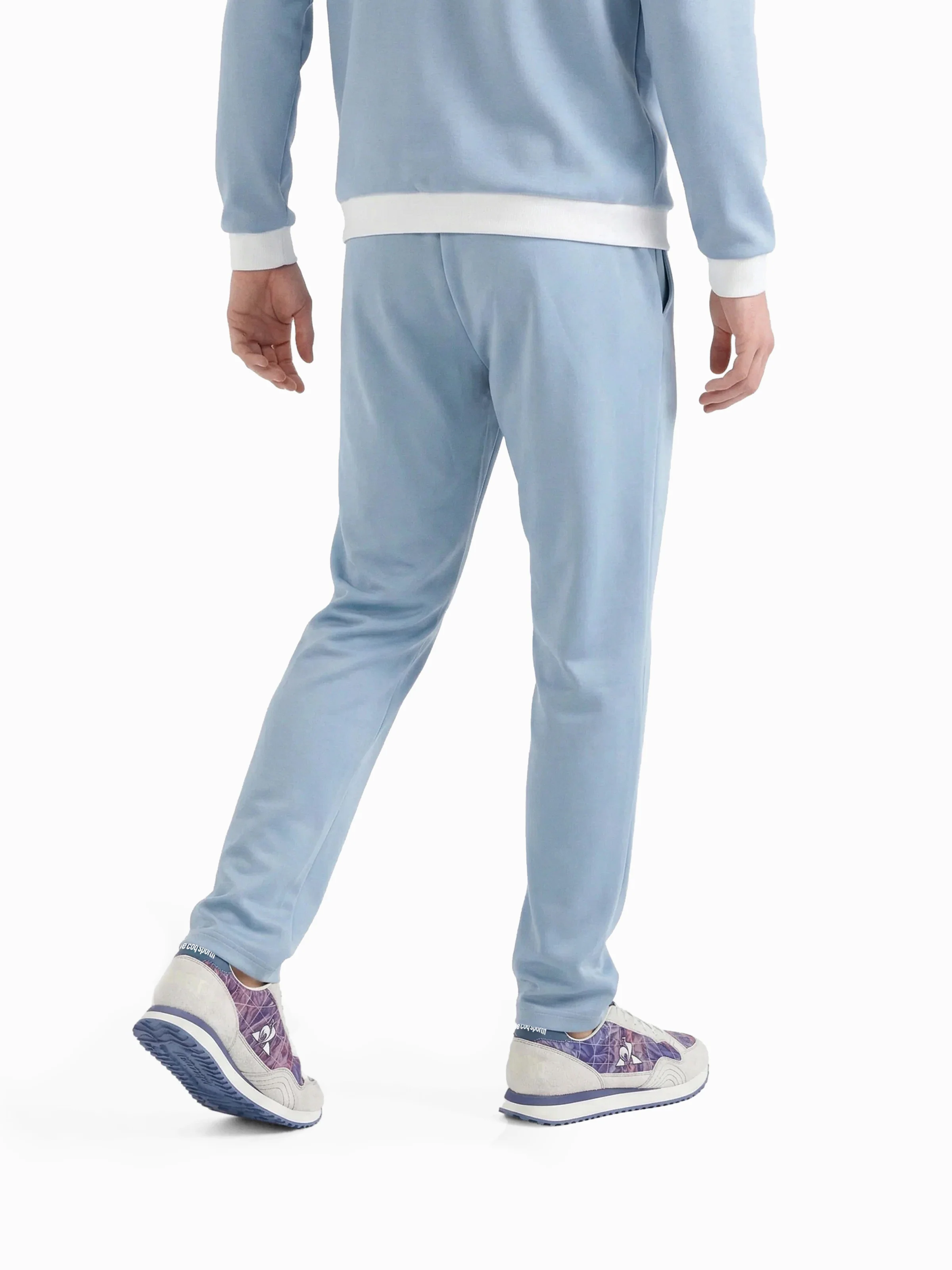 2610161-EFRO 26 Pant Maille N°1 M ashley blue | Pantalon coupe droite aspect brillant Homme - Image 4