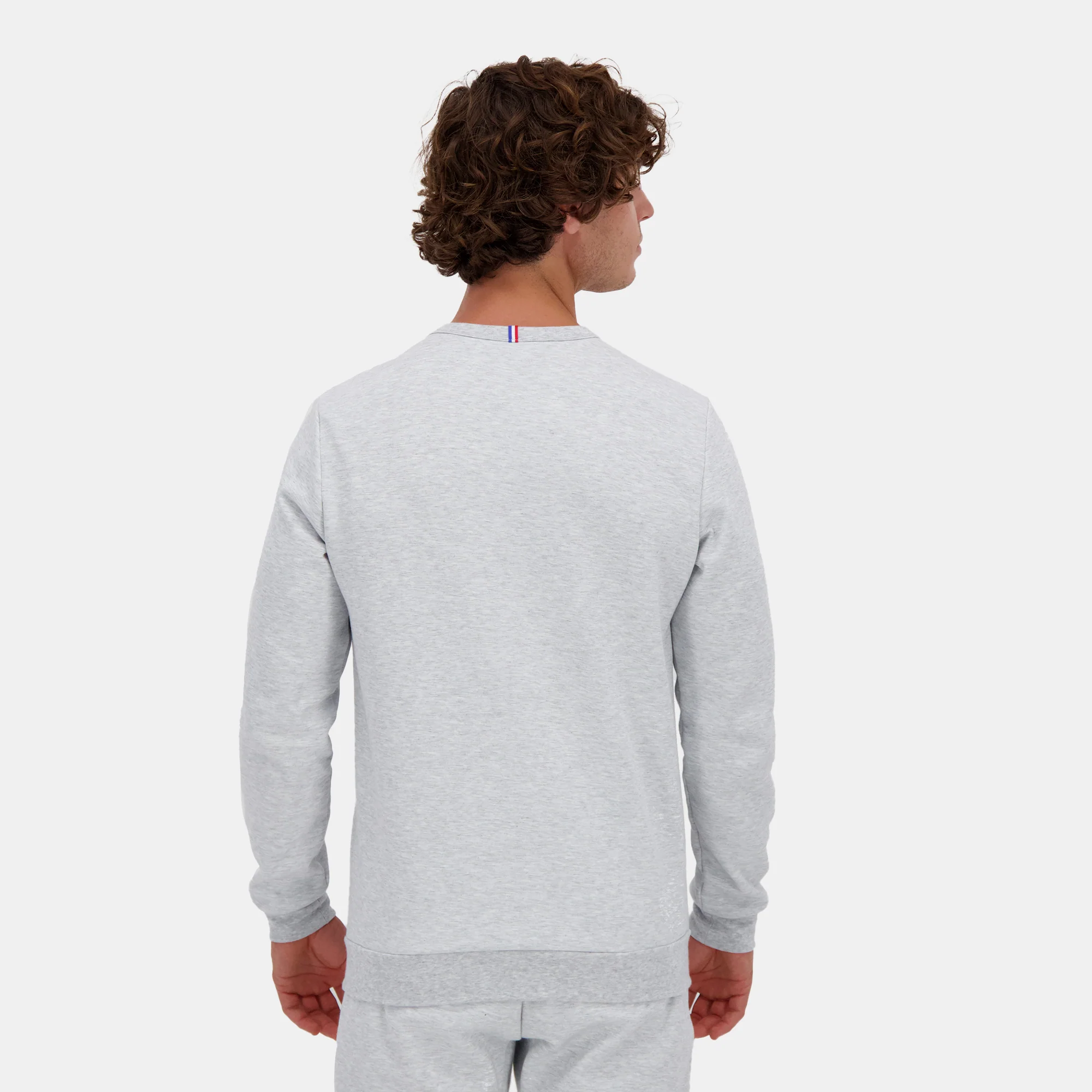 2510022-ESS Crew Sweat N°2 M gris chiné clair | Sweat col rond Homme - Image 4