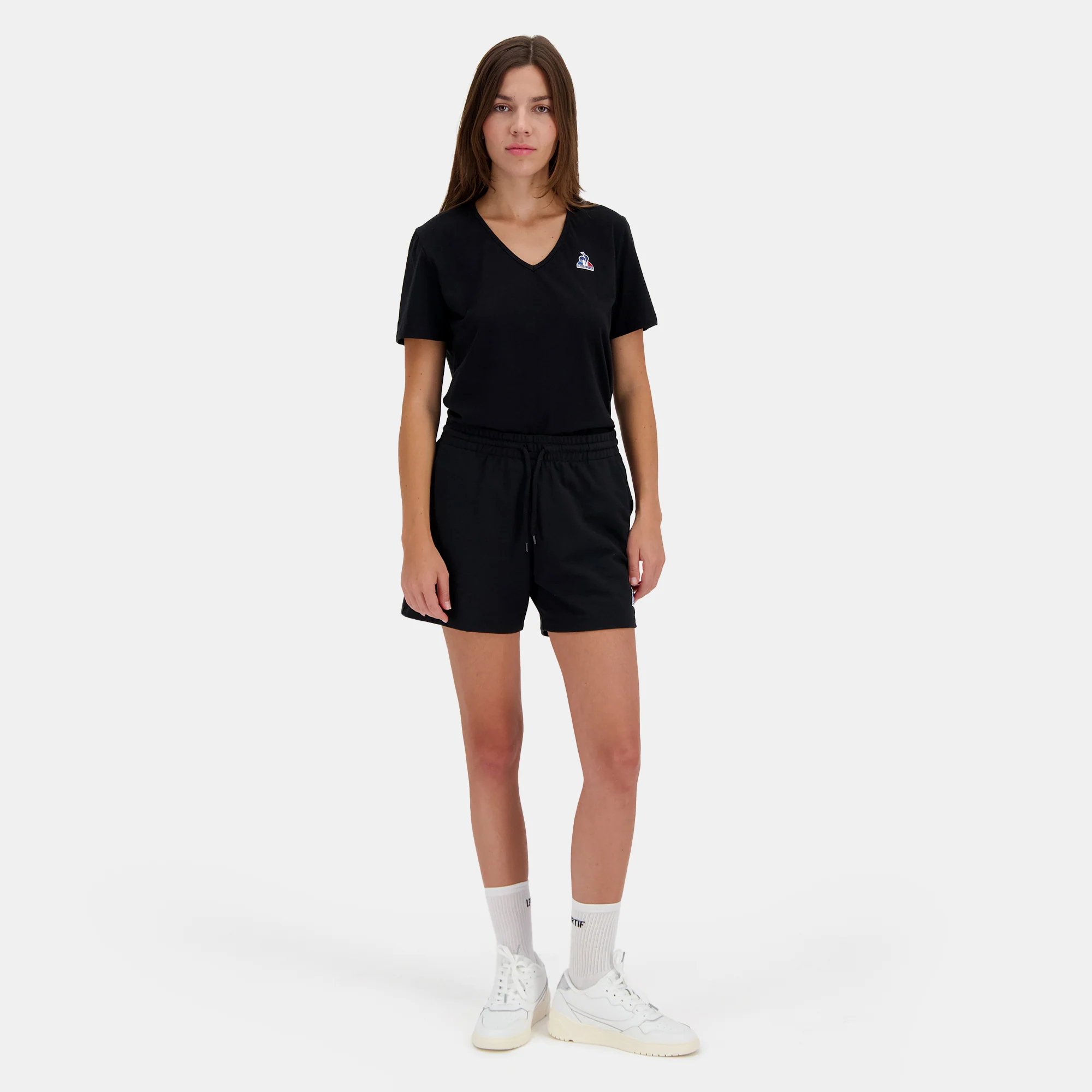 2510062-ESS Tee SS Col V N°1 W black | T-shirt Femme - Image 5